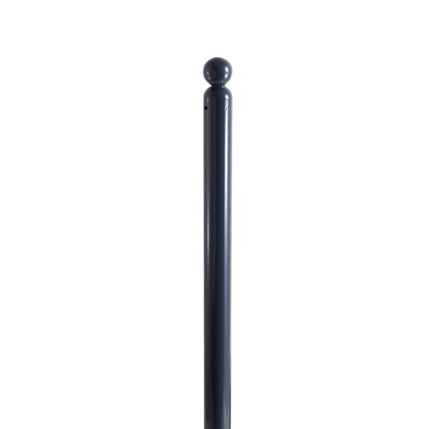 Ornamental bollard | Series 466B | � 60 mm | foldable, self-engaging lockto be fixed by plugswith base plate 100 x 150 mm | with triangular locking mechanism acc. with DIN 3223 | without eyelet